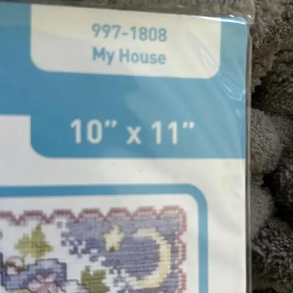 Janlynn Counted Cross Stitch Kit - My House 997-1808 New Sealed Package Vintage - Picture 4 of 5